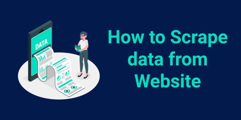 how to scrape data from website