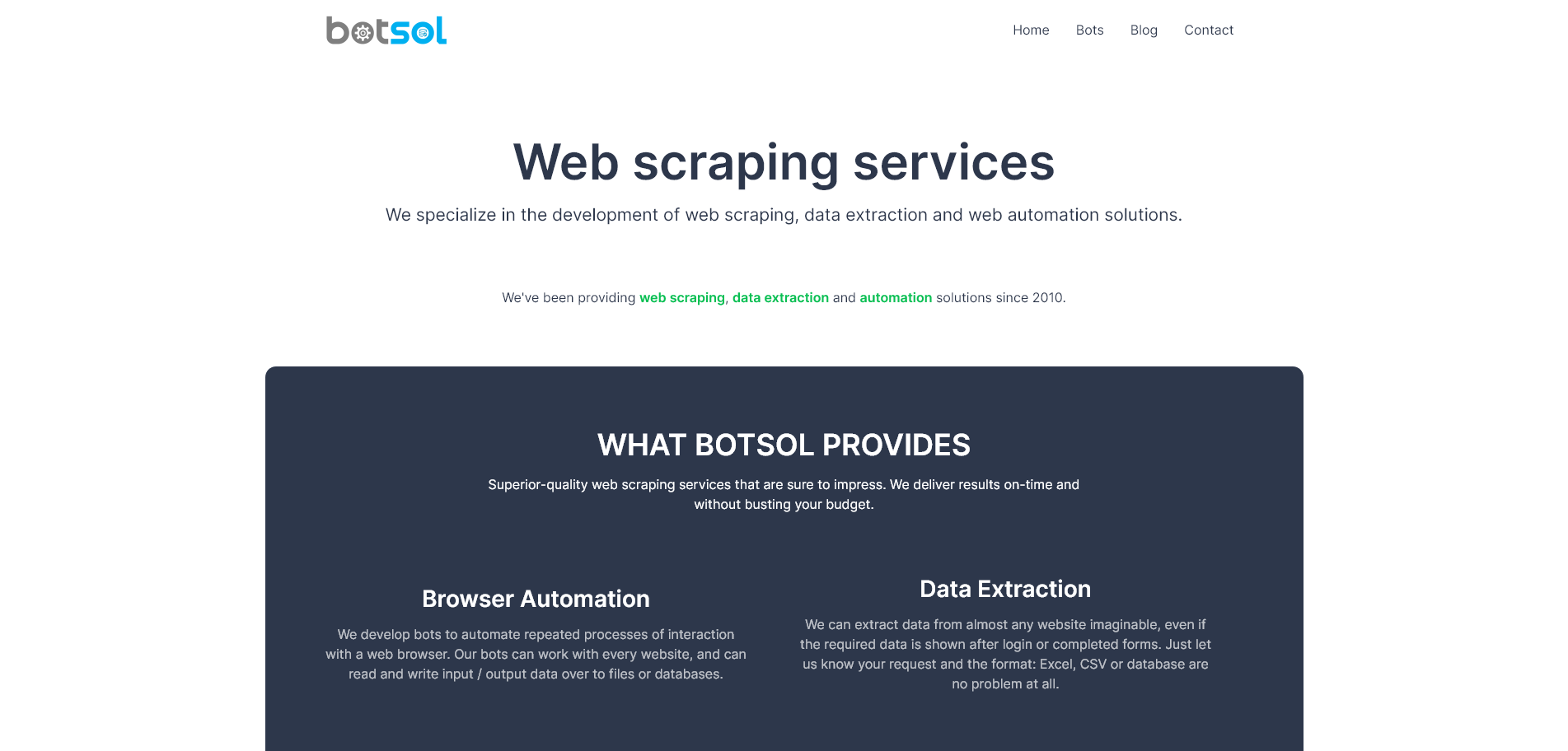 BotSol Ultimate Web Scraping Service