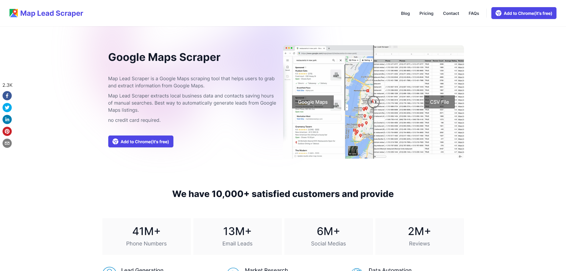 Google Maps Scraper Free B2B Leads Finder Map Lead Scraper